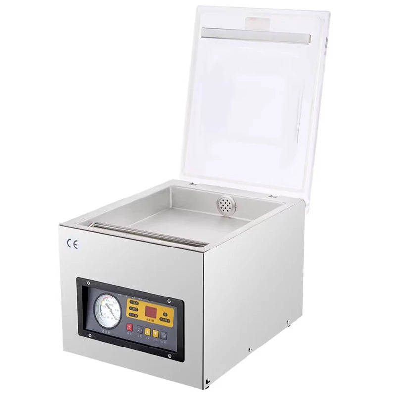 Commercial Wet and Dry Food Vacuum Sealer Packaging Machine135W Vacuum Packing Machine Fresh-keeping Plastic Sealing Machine