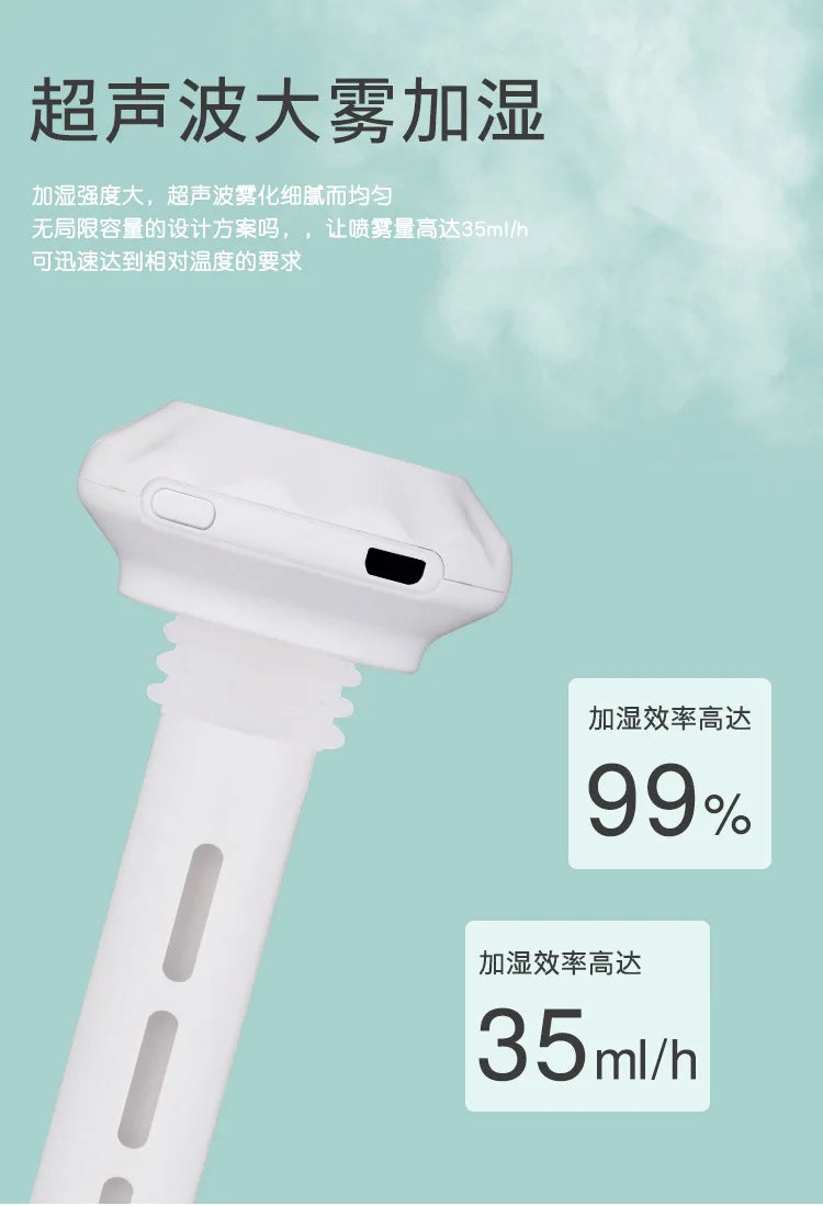 USB Mini Ultrasonic H2O Air Humidifier LED Lamp USB Water Bottler Cup Car Purifier Anion Mist Maker with Cool Light for Office