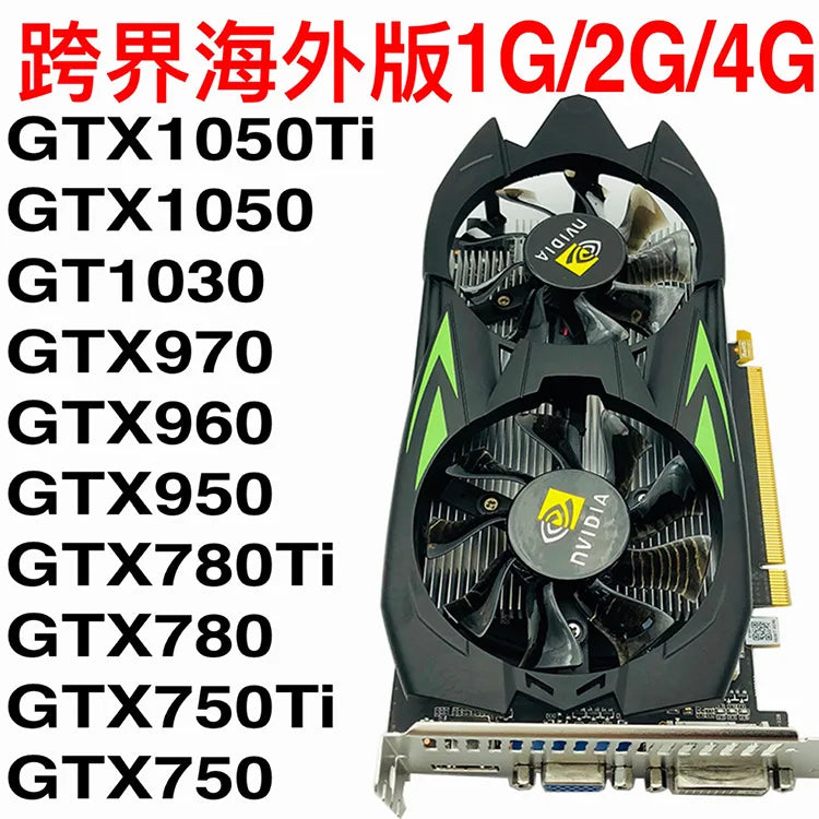 GTX1050TI Graphics Card GPU 4G Standalone Desktop Computer Game Installation For Game PC Commercial Advertise Server