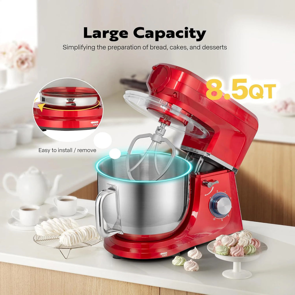 3 in 1 Dough Egg Cake Fruit Blender, Meat Mixer, Professional Stand Food Mixer for Bakery, Electric Robot Kitchen Aid