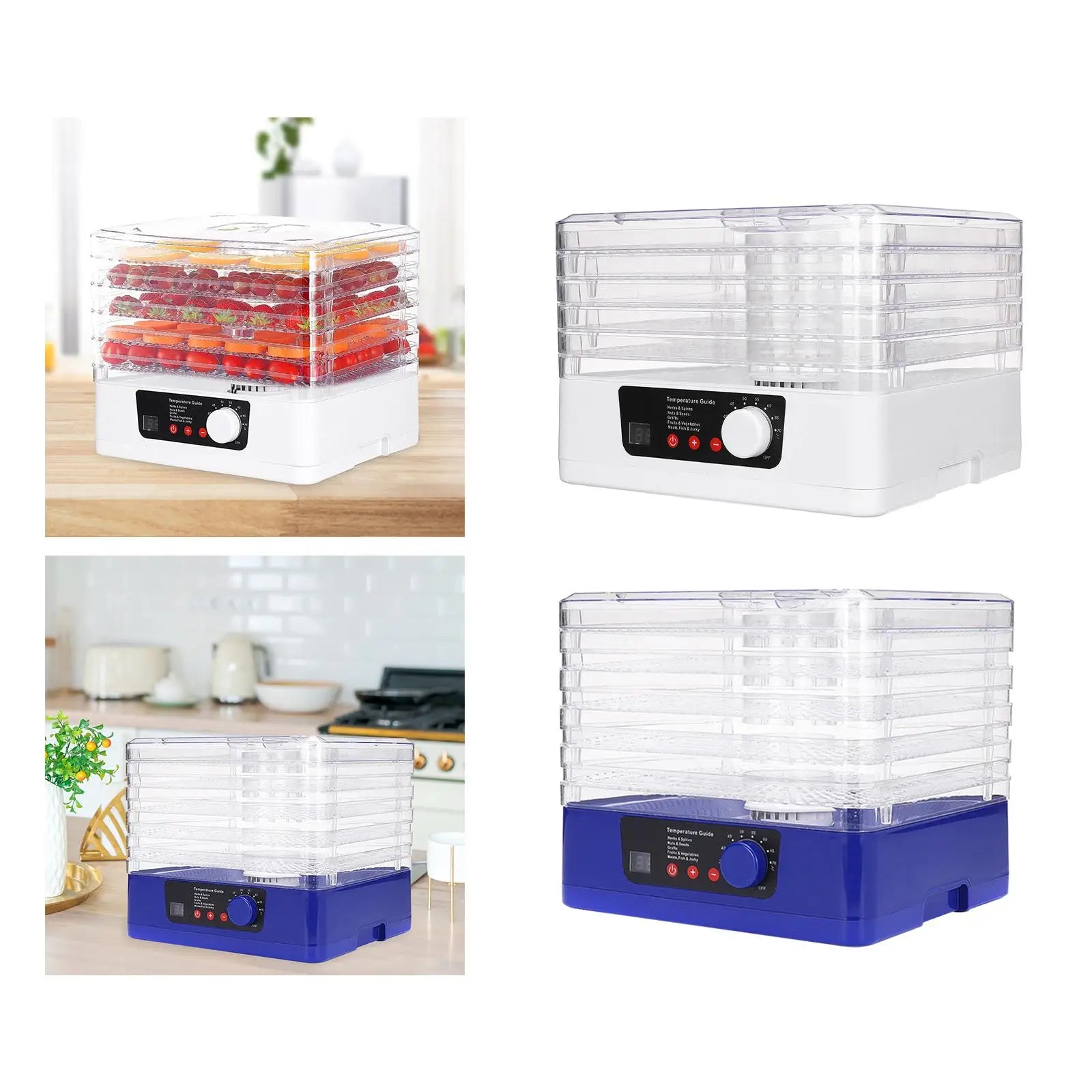 Electric Food Fruit Large 5 Layers 110V High Capacity Dryer for Food and Jerky Fruit Dryer for Herbs Vegetable Food Kitchen