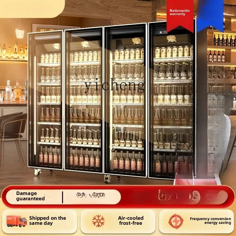 C20 Beer Beverage Cabinet Wine Display Refrigerated Freezer Commercial Freezer Three Door Bar Refrigerator