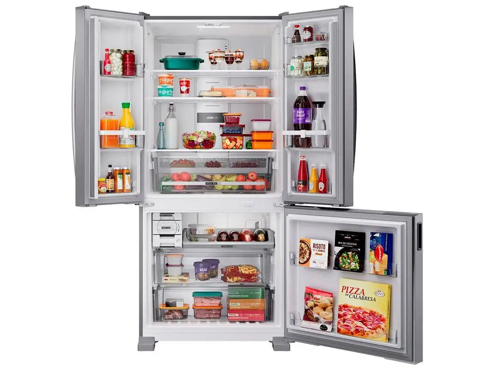 Brastemp Frost Free French Door Stainless Steel Refrigerator 559L Bro85Mkana - 110V