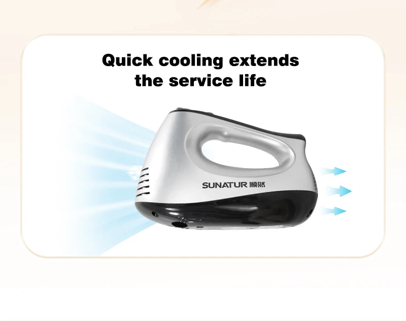 SUNATUR Hand Mixer 110-240V Blender 300W Electric Food Processor 3 in 1 Mixer Kitchen Appliances Machine Mixer for Baking