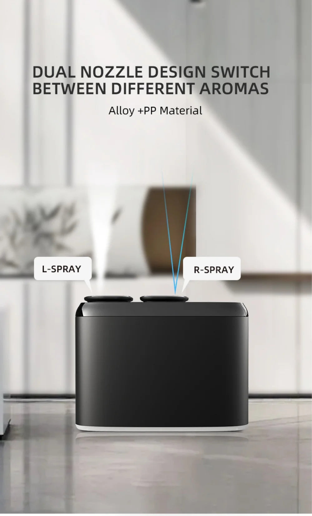 Electric Smell For Home Dual Nozzle Aroma Diffuser Electric Smell Distributor Bluetooth Control Essential Oil Diffuser No Water