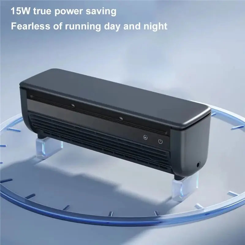 【KITCHEN GADGET】Wall-Mounted Mini Air Cooler Leafless Quick Cooling Fan Conditioner Wireless Quiet Electric With Remote Control
