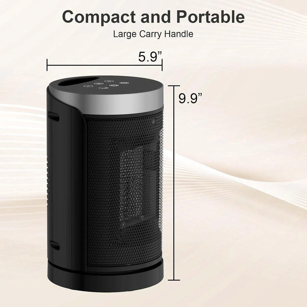 2026 New Upgrade Space Heater, Portable Electric Heaters For Indoor Use,70°Oscillation | Thermostat, Remote Control
