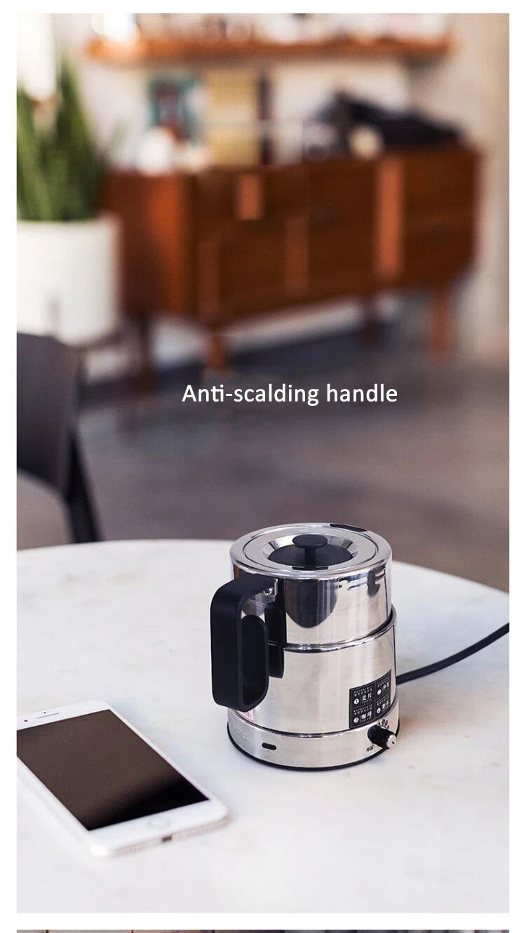 110V/220V Folding Electric Kettle Switchable Voltage Kettle Travel Portable Pot 304 Stainless Steel Adjustable Temperature Pot