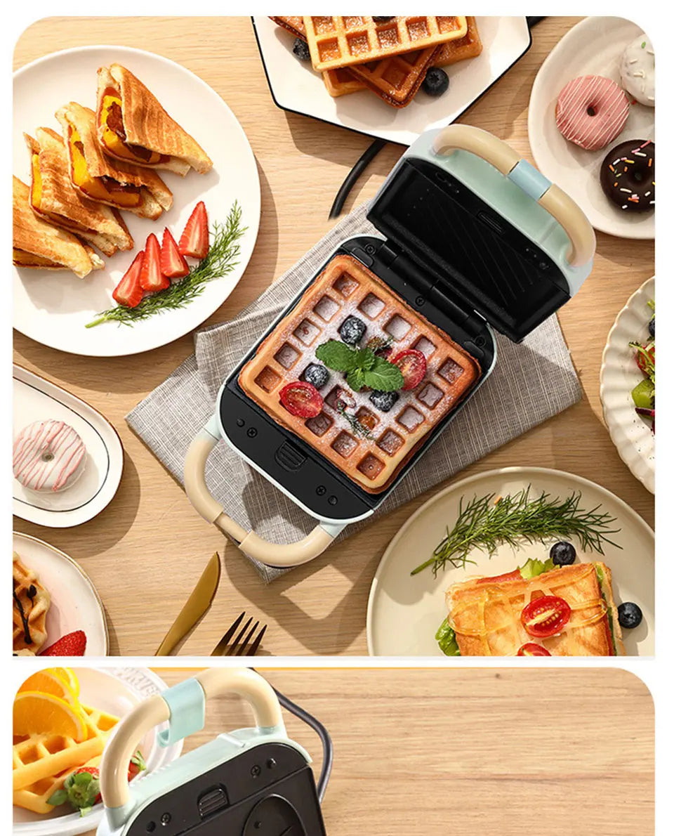 YIDPU 2026 3-in-1 Electric Toaster Waffle Maker Breakfast Pancake Donut Egg Waffle Fish Cake Oven - Sandwich Maker