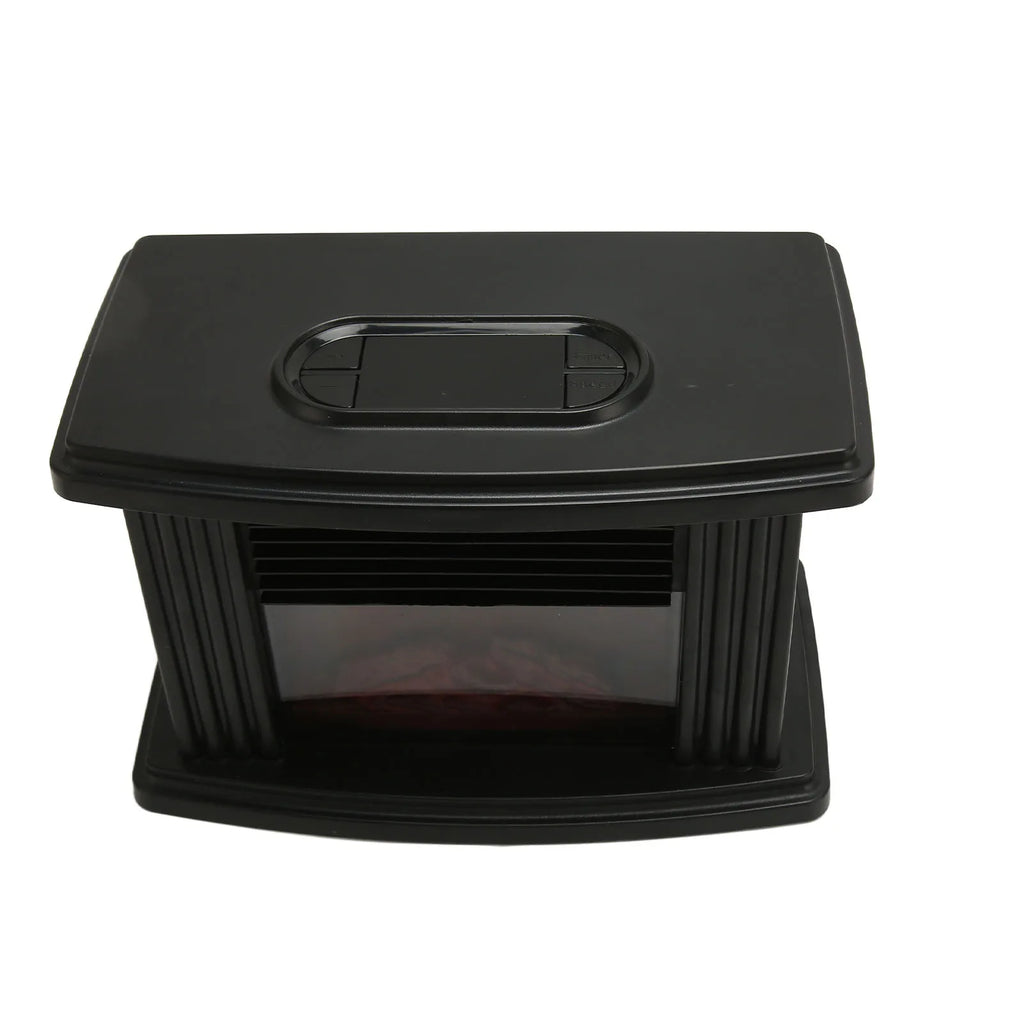 Mini Electric Fireplace Heater Simulated Flame Quiet Operation Portable Heating  Warmer Fan Space Heater with Remote Control