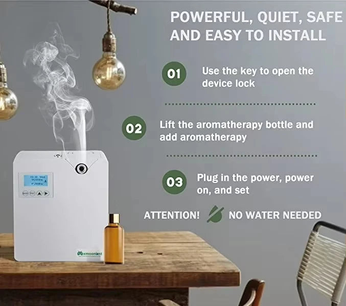 Waterless Aroma Diffuser 300ml WIFI Control Essential Oil Diffuser Timer Function Aromatic Fragrance Device For Home Hotel