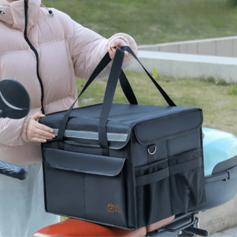 Portable Large Capacity Thermal Insulation Bag Thicken Fruit Container Food Delivery Bag Cooler Storage Bag Outdoor Camping