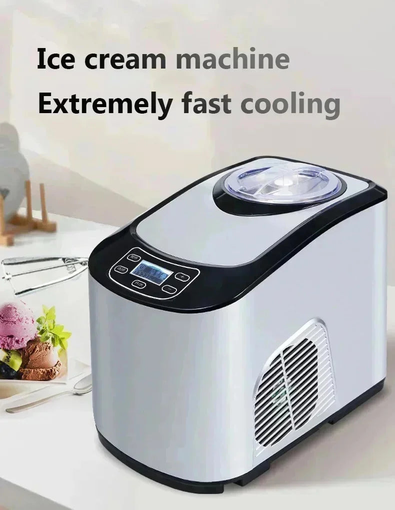 220V 140W Intelligent Automatic Commercial Ice Cream Maker Soft Hard Adjustable Thermostat Keep Cold Household Gelato Machine