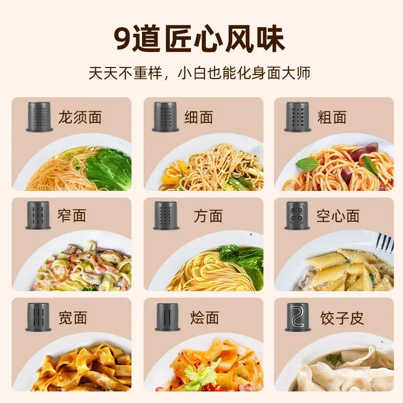 Household kitchens new automatic small  pasta machine intelligent pasta press electric beating and pasta machine