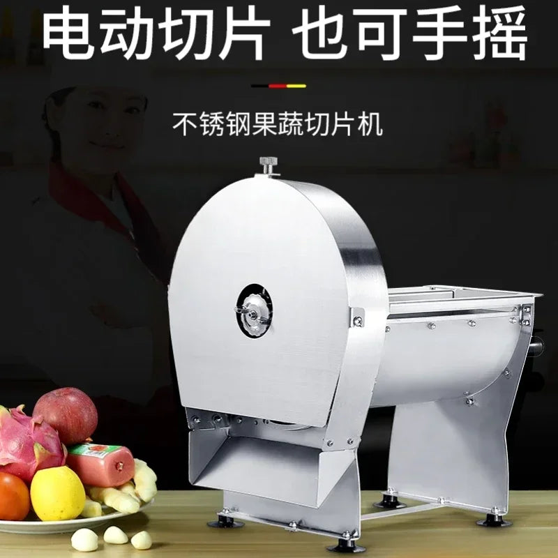 Fruit and vegetable cutter electric manual slicer potato slicer household lemon fruit slicer kitchen artifact
