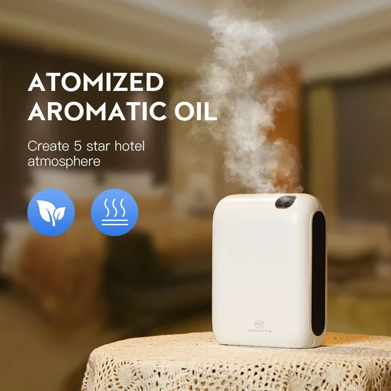 NAMSTE Bluetooth Battery Aroma Diffuser Essential Oil Aromatic Fragrant Device Aromatic Scent Diffuser Air Freshener Cover 300m³