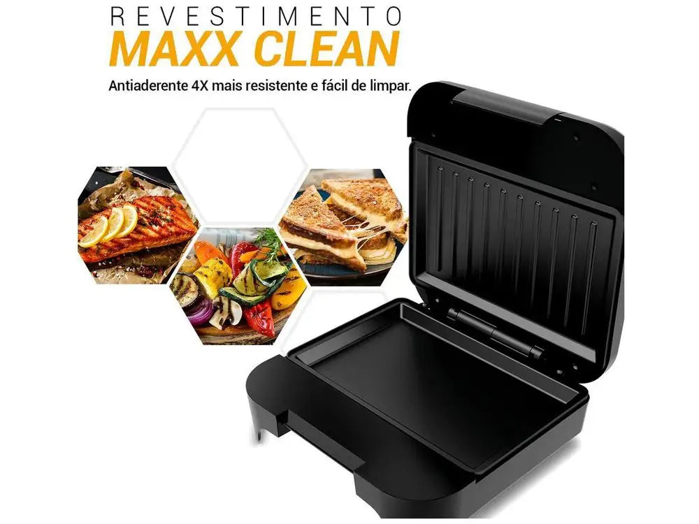 PGR25A 750W - 220V Philco Black Nonstick Grill Sandwiches