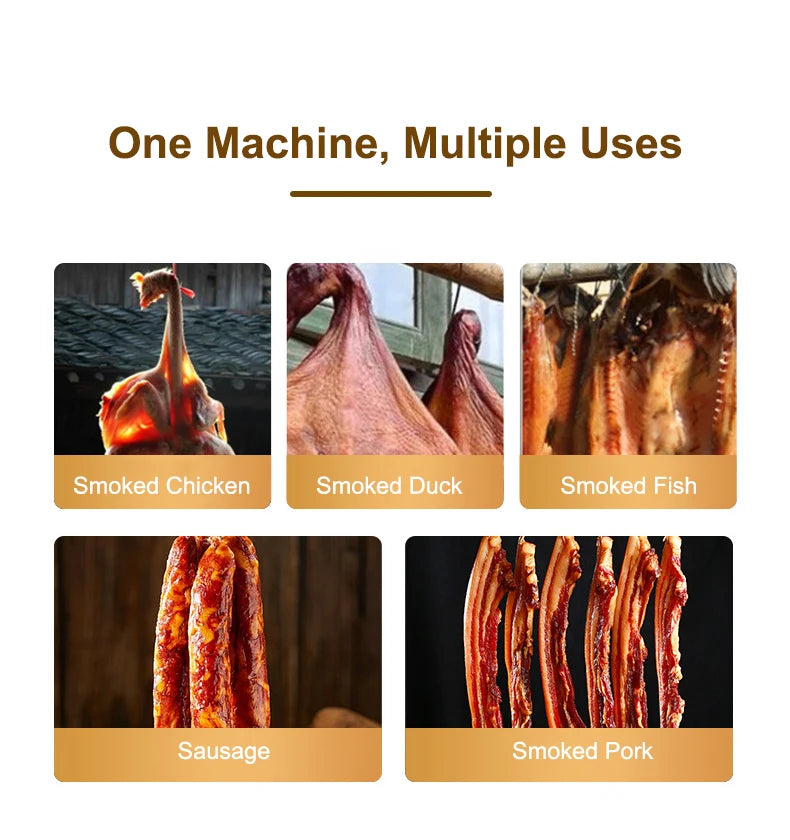 Smokeless Sausage Roaster Cured Meat Pickled Food Dryer Thermostatic Baker Roasting Stove Hot wind circulation Fruit Dehydrator