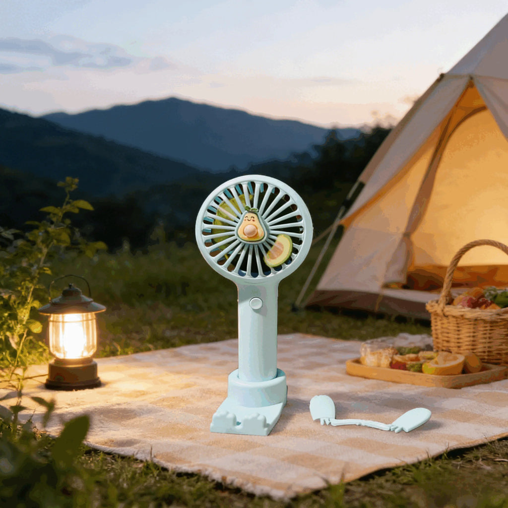 Ventilador Portátil Recarregável USB Compacto Silencioso 3 Velocidades Ideal Para Viagens, Escritório E Academia
