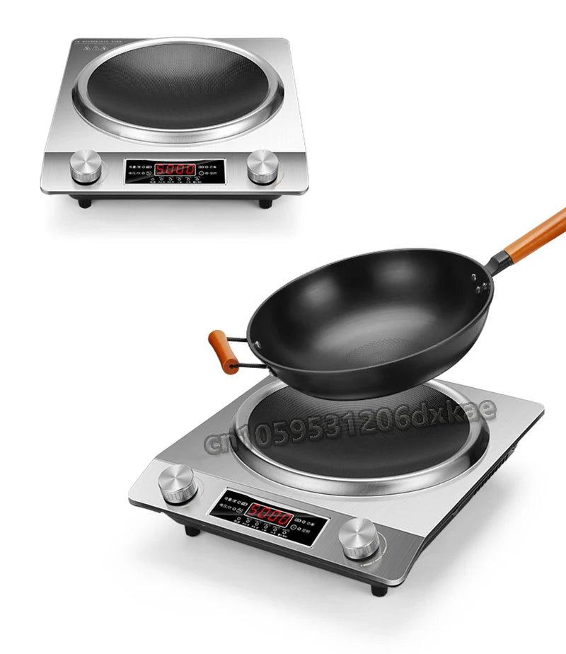 5000W High-power Commercial Desktop Induction Cooker Portable Induction Cooker Household Kitchen Canteen Milk Tea Shop