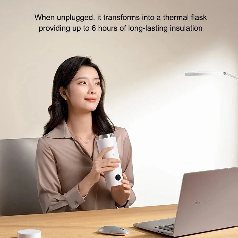 NEW MIJIA Portable Electric Kettle 2 Thermos Cup Fast Water Boiler 350ml Smart Temperature Insulated Kettle Travel 110V-240V